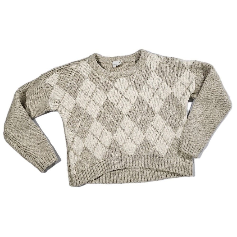 Abercrombie Kids Girl Cream Sweater A&F Sz 11/12 Yrs.Preppy Academia Neutral